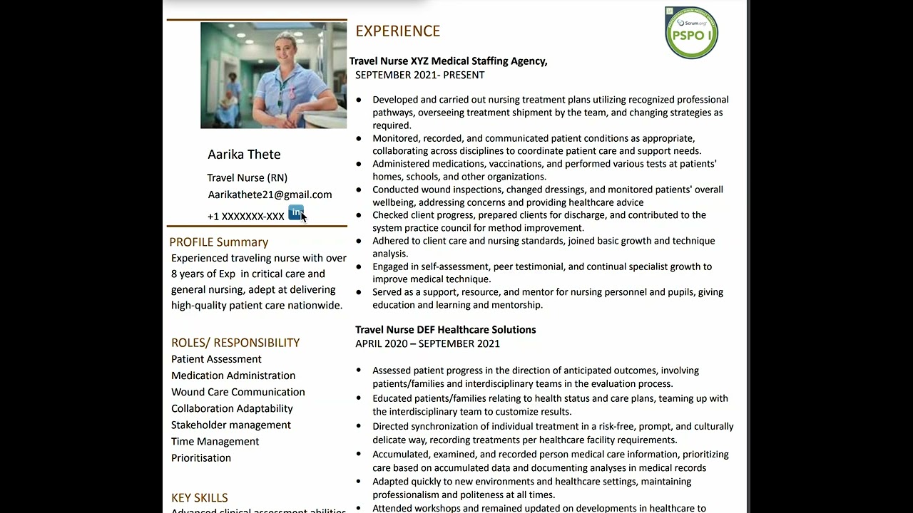 HealthCare Nurse Profile 